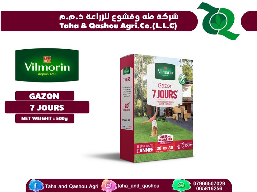 7 Days Lawn Seeds 500 G
