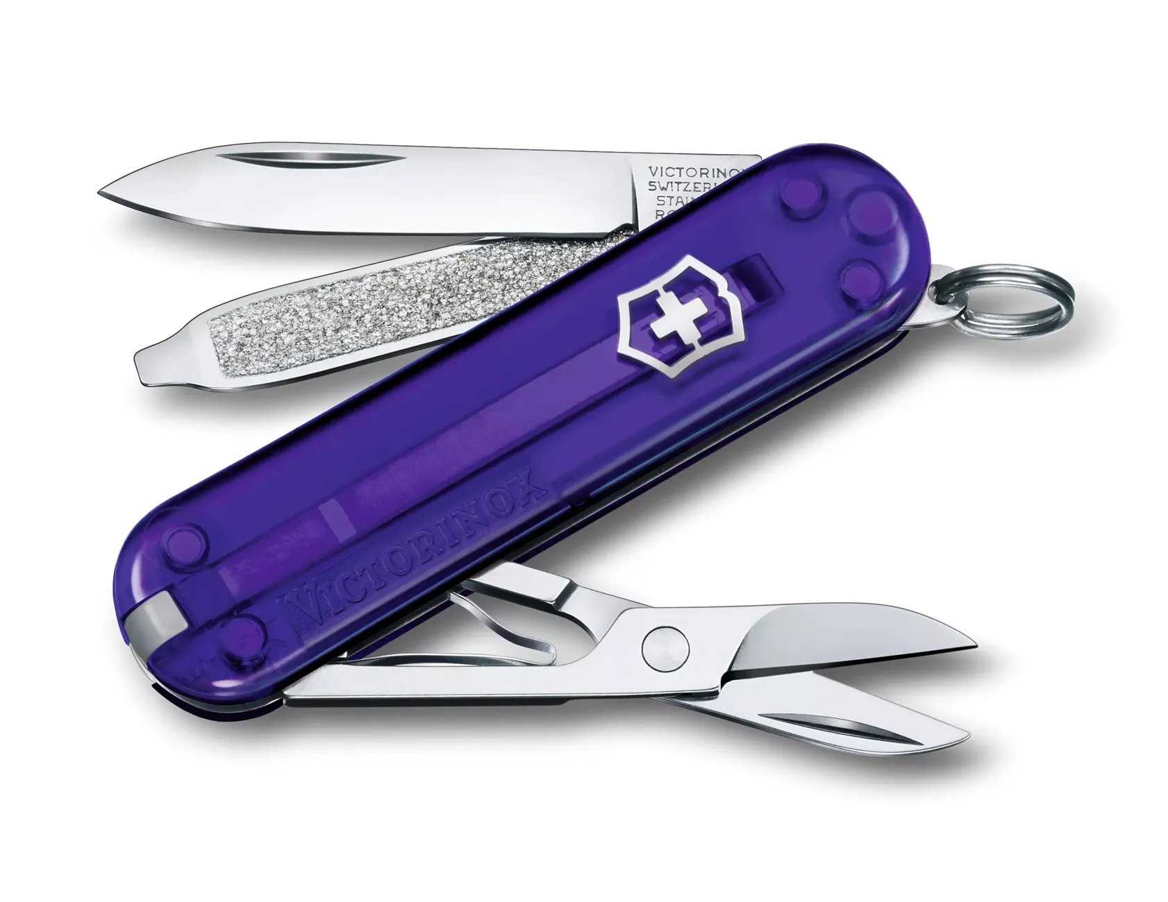 Victorinox Classic Transparent Persian Indigo Pocket Knife