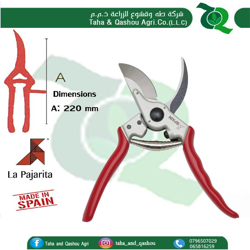 La Pajarita Hand Pruner 1041-22 CM